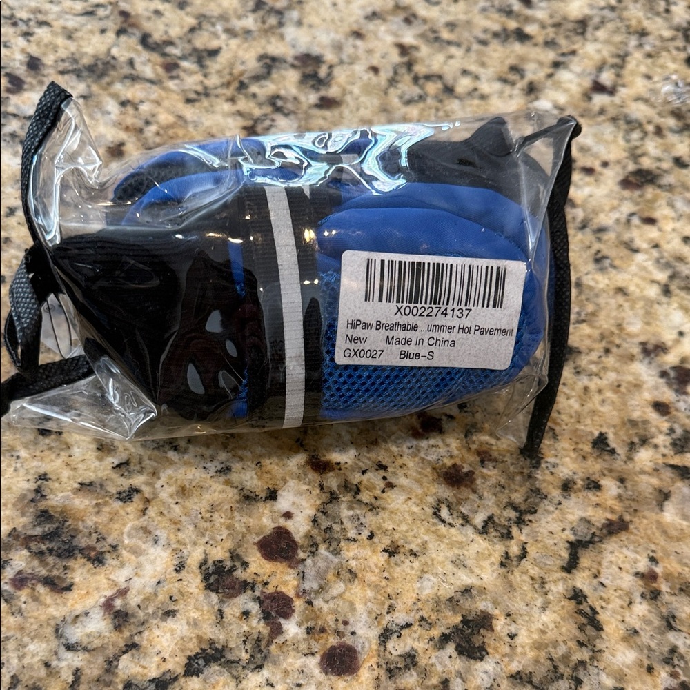 Blue and Black Dog Shoes